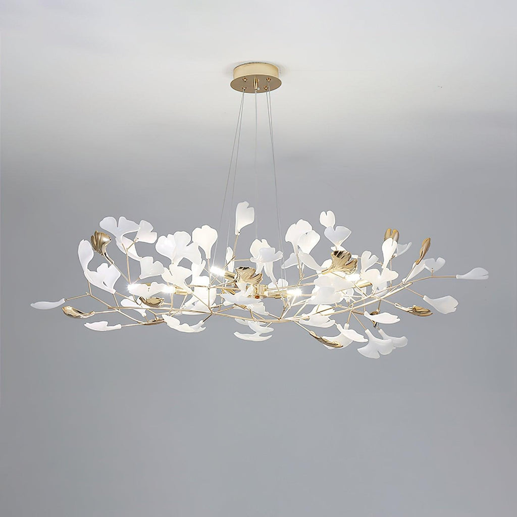 Olivia Chandelier Céramique Gingko 3 Styles - Neutralighting
