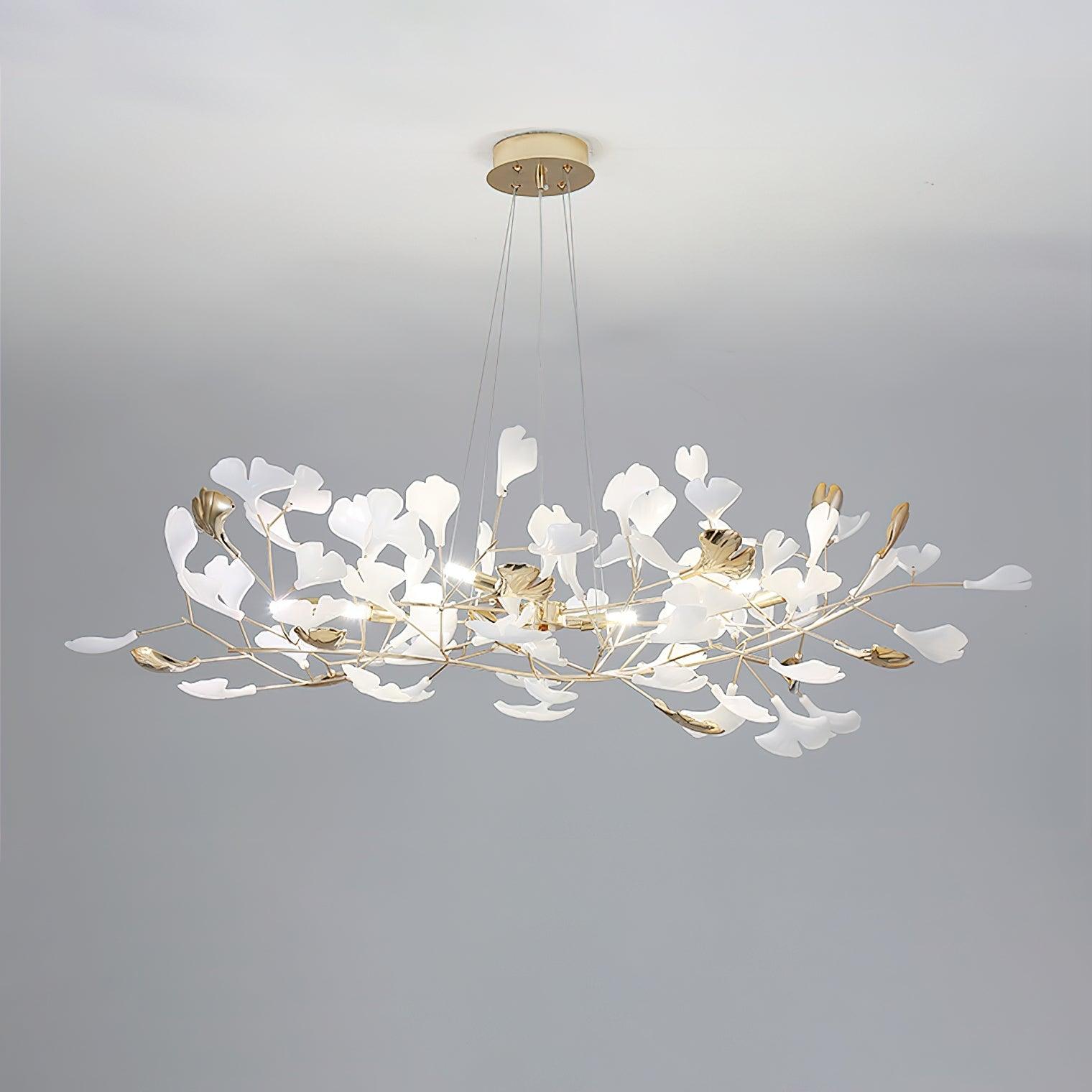 Olivia Chandelier Céramique Gingko 3 Styles - Neutralighting