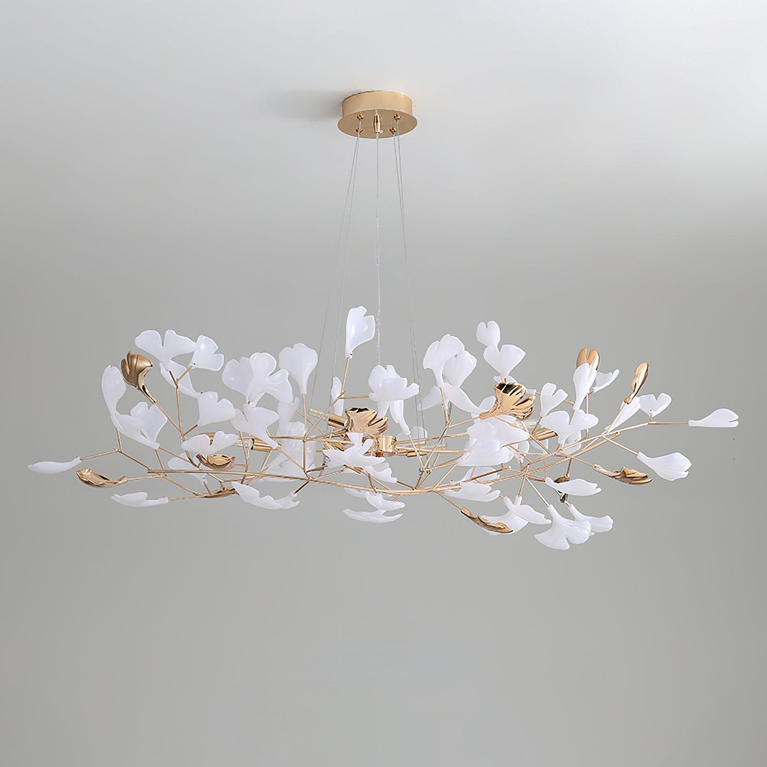 Olivia Chandelier Céramique Gingko 3 Styles - Neutralighting