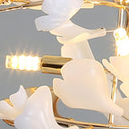 Olivia Chandelier Céramique Gingko 3 Styles - Neutralighting