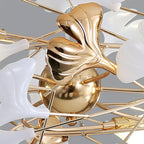 Olivia Chandelier Céramique Gingko 3 Styles - Neutralighting