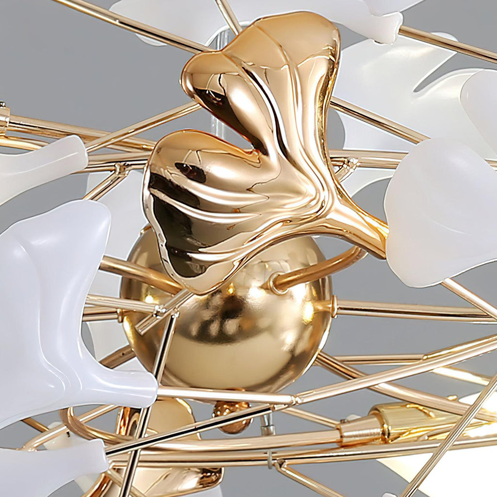 Olivia Chandelier Céramique Gingko 3 Styles - Neutralighting