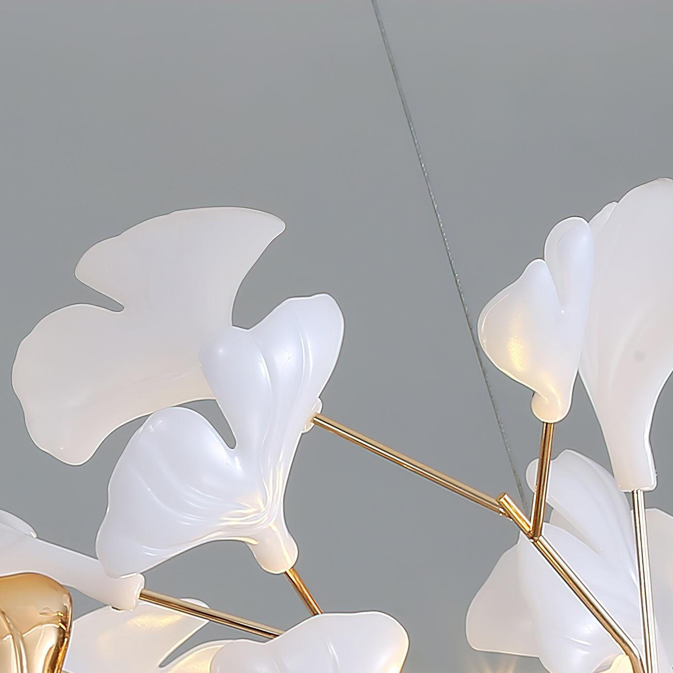 Olivia Chandelier Céramique Gingko 3 Styles - Neutralighting