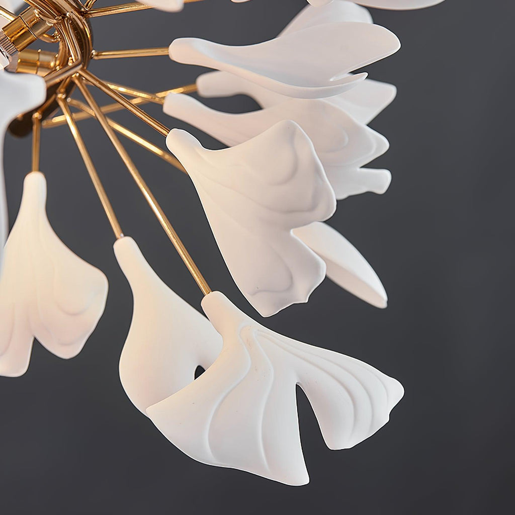 Olivia Suspension de Luxe Moderne à LED, Métal/Céramique, Or, Salon/Salle à Manger - Neutralighting