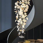 Olivia Céramique Gingko Cascadant Lustre - Neutralighting