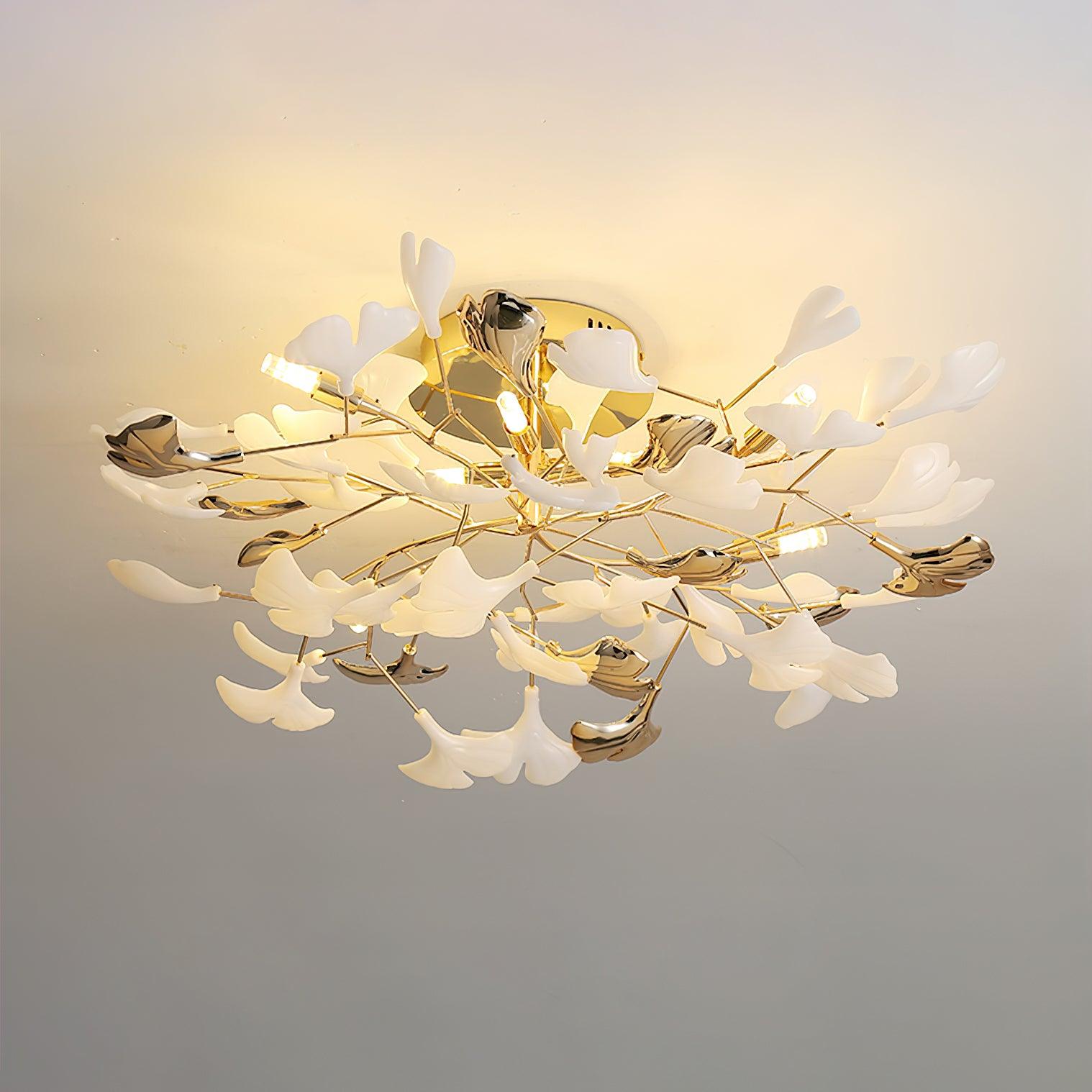 Artheel Plafonnier rotatif en céramique Gingko de style nordique haut de gamme - Neutralighting