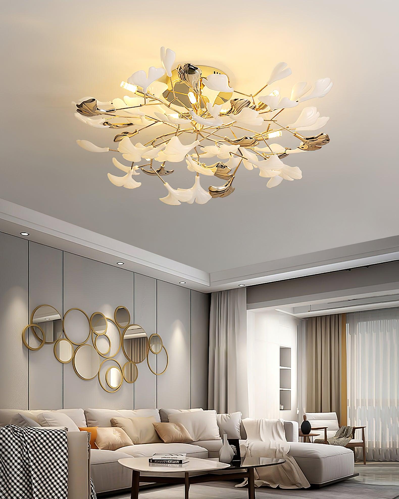 Artheel Plafonnier rotatif en céramique Gingko de style nordique haut de gamme - Neutralighting