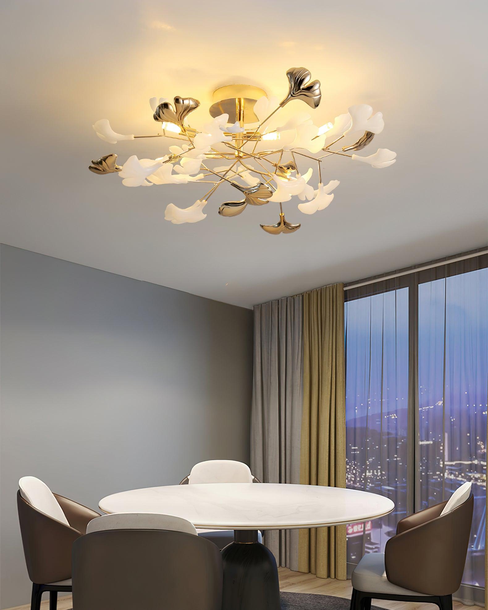 Artheel Plafonnier rotatif en céramique Gingko de style nordique haut de gamme - Neutralighting