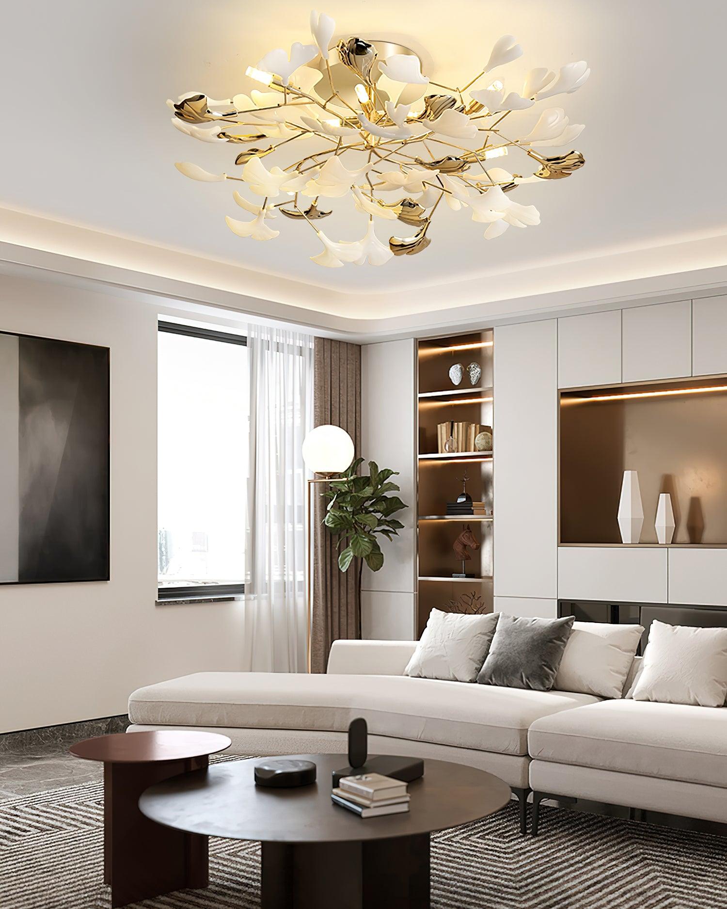 Artheel Plafonnier rotatif en céramique Gingko de style nordique haut de gamme - Neutralighting