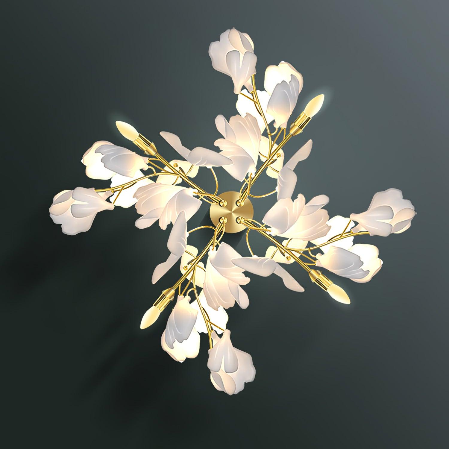 Elvelos Applique Murale en Céramique Fleurs - Neutralighting