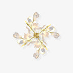 Lustra Wall Lamp Gingko Flowers Brass - Neutralighting