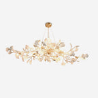 Gingko Lustre Longue Version Porcelaine Nature Inspiré - Neutralighting