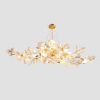 Gingko Lustre Longue Version Porcelaine Nature Inspiré - Neutralighting