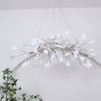 Arux Lustre Ginkgo Art Déco Courbé Vers le Bas - Neutralighting