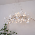 Arux Lustre Ginkgo Art Déco Courbé Vers le Bas - Neutralighting