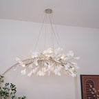 Arux Lustre Ginkgo Art Déco Courbé Vers le Bas - Neutralighting