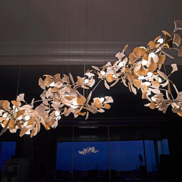 Olivia Céramique Gingko Feuille Lustre - Neutralighting
