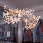 Olivia Céramique Gingko Feuille Lustre - Neutralighting