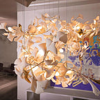 Olivia Céramique Gingko Feuille Lustre - Neutralighting