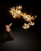 Olivia Céramique Gingko Feuille Lustre - Neutralighting