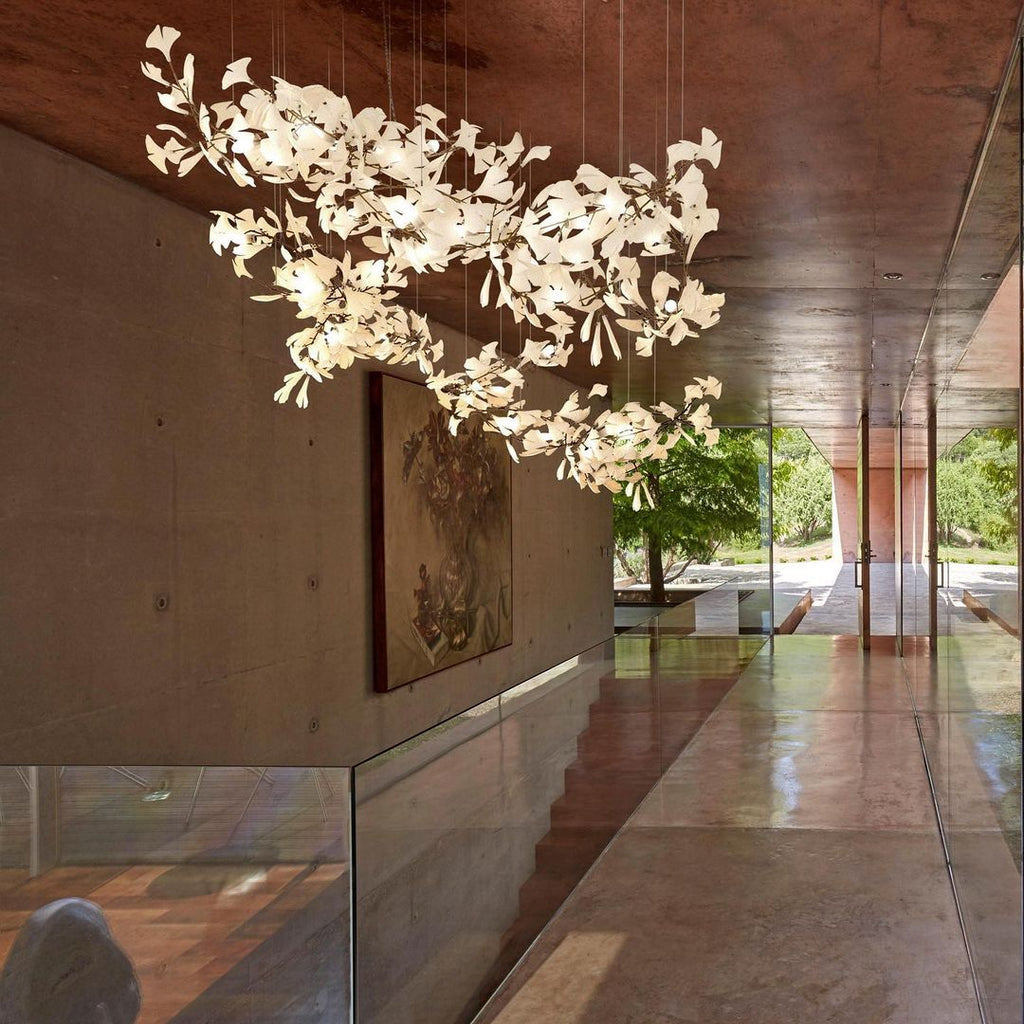 Olivia Céramique Gingko Feuille Lustre - Neutralighting