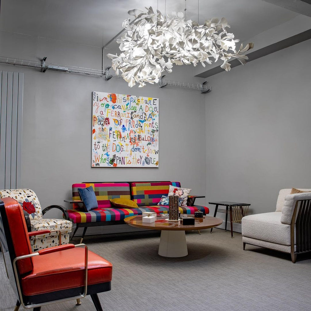 Olivia Céramique Gingko Feuille Lustre - Neutralighting