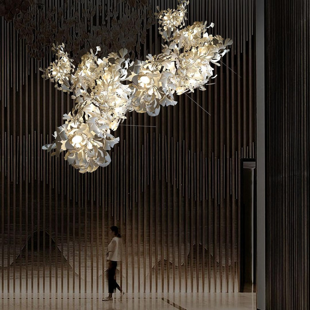 Olivia Céramique Gingko Feuille Lustre - Neutralighting