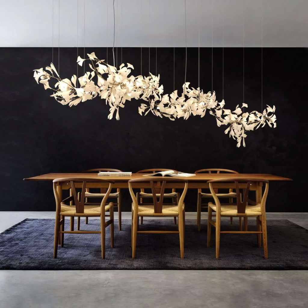 Olivia Céramique Gingko Feuille Lustre - Neutralighting