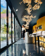 Olivia Céramique Gingko Feuille Lustre - Neutralighting