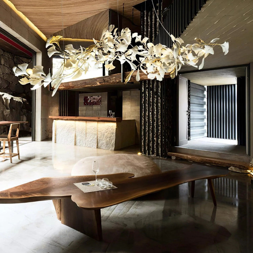 Olivia Céramique Gingko Feuille Lustre - Neutralighting