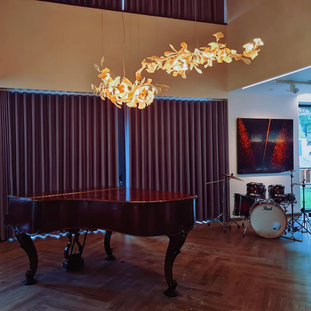 Olivia Céramique Gingko Feuille Lustre - Neutralighting