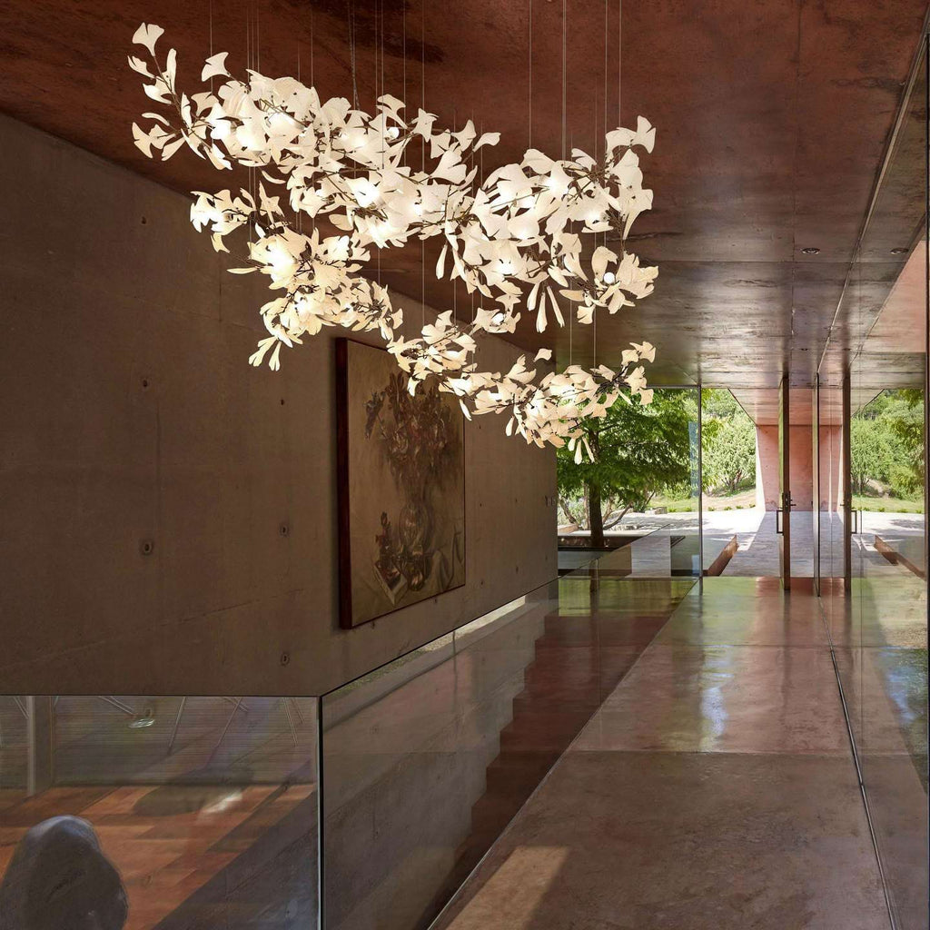 Olivia Céramique Gingko Feuille Lustre - Neutralighting