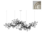 Gingko Lustre Longue Version Porcelaine Nature Inspiré - Neutralighting