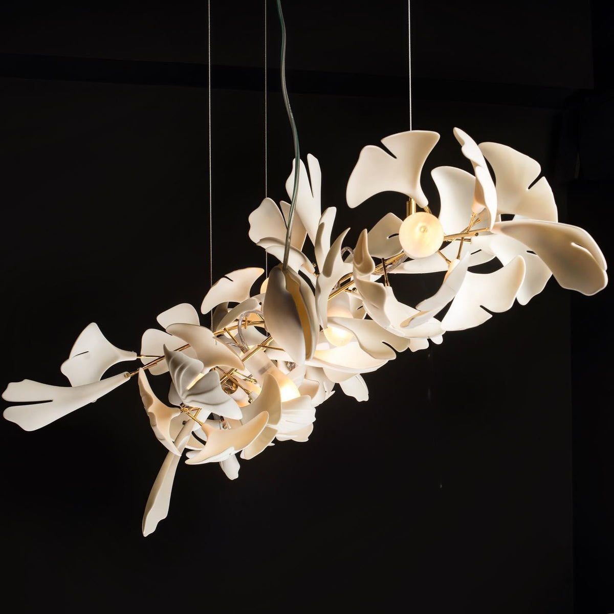 Gingko Chandelier A Style Forme Branche Feuille Moderne Salle à Manger - Neutralighting
