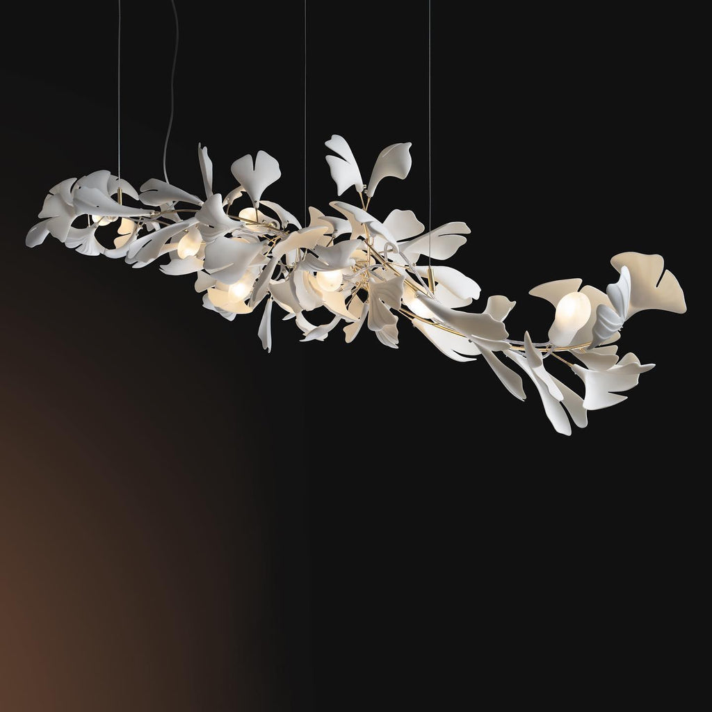 Gingko Chandelier A Style Forme Branche Feuille Moderne Salle à Manger - Neutralighting