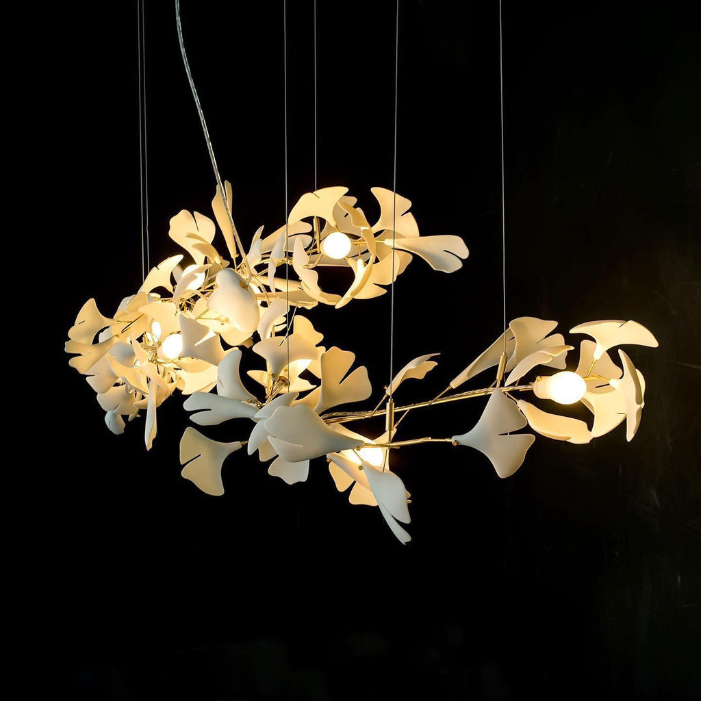 Gingko Chandelier A Style Forme Branche Feuille Moderne Salle à Manger - Neutralighting