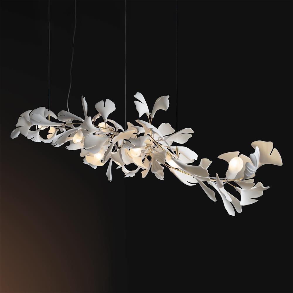Gingko Chandelier A Style Forme Branche Feuille Moderne Salle à Manger - Neutralighting