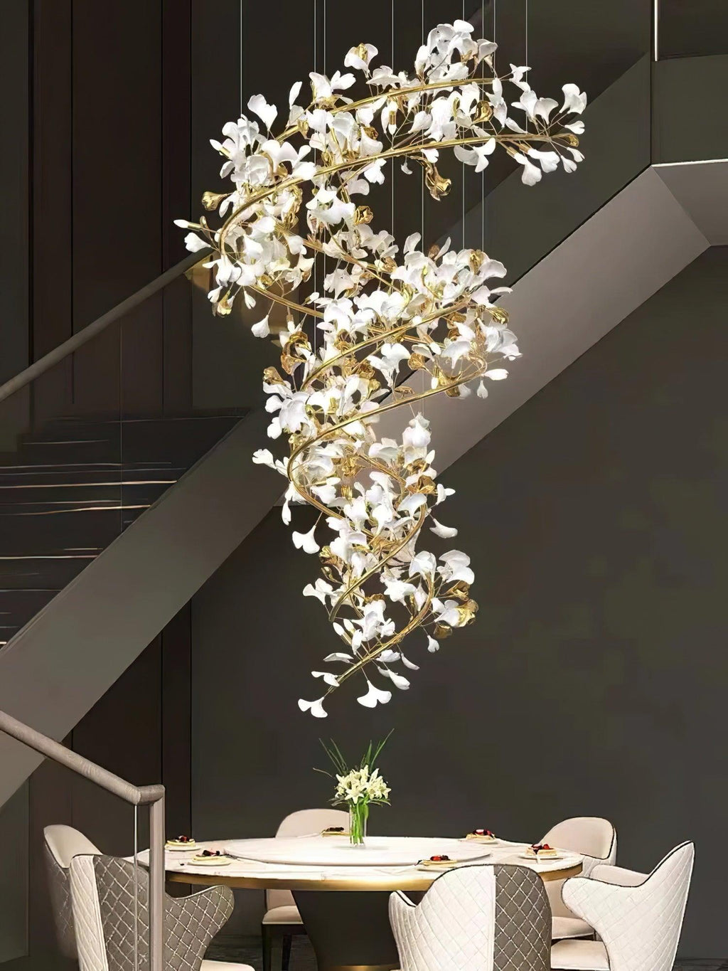 Gingko Lustre F Style Élégance Inspirée de la Nature - Neutralighting
