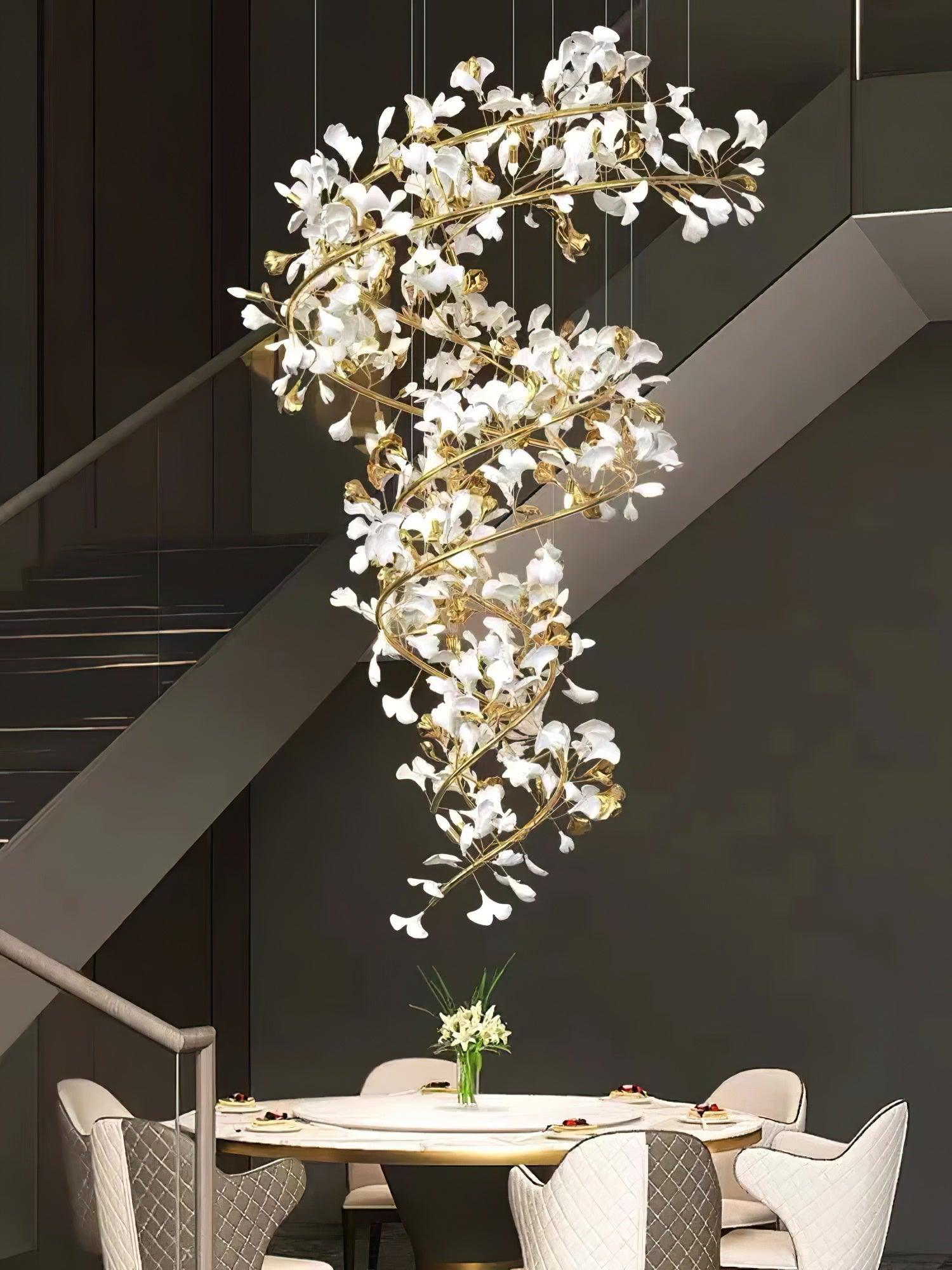 Gingko Lustre F Style Élégance Inspirée de la Nature - Neutralighting