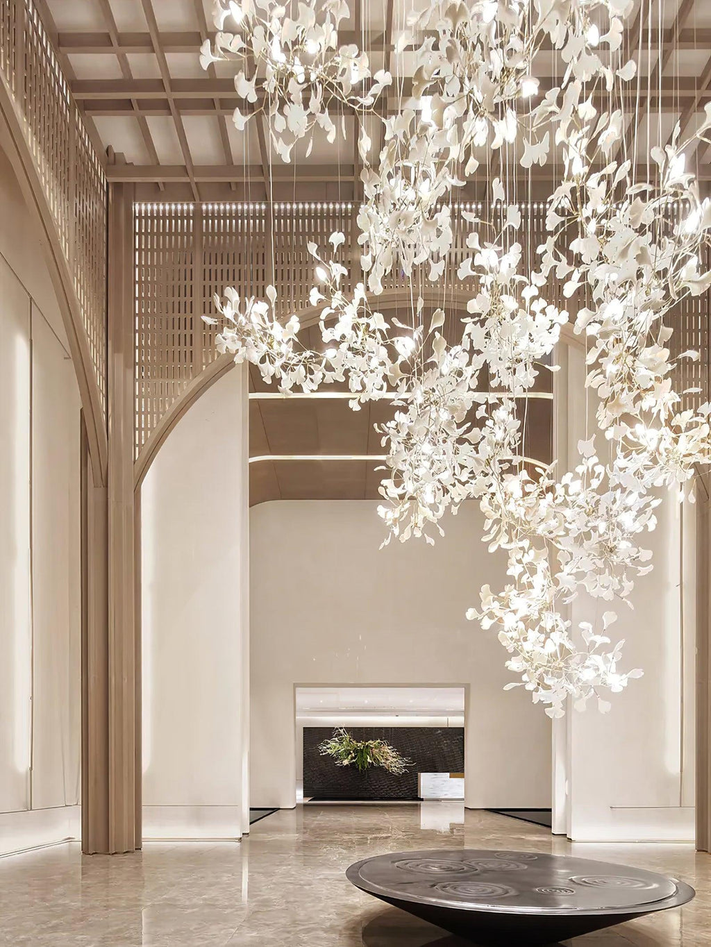 Gingko Lustre F Style Élégance Inspirée de la Nature - Neutralighting