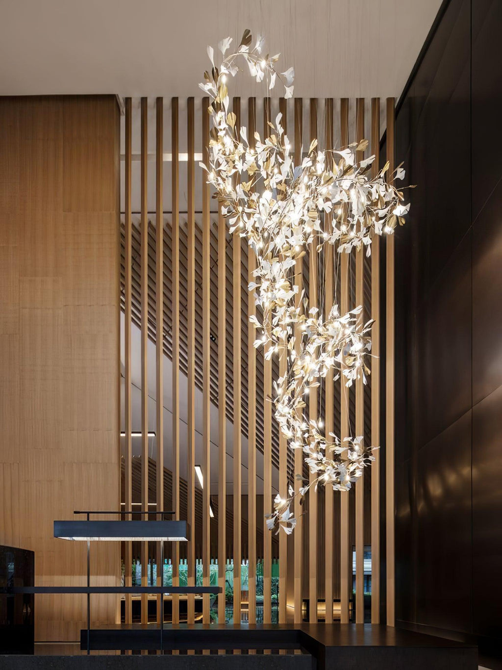 Gingko Lustre F Style Élégance Inspirée de la Nature - Neutralighting