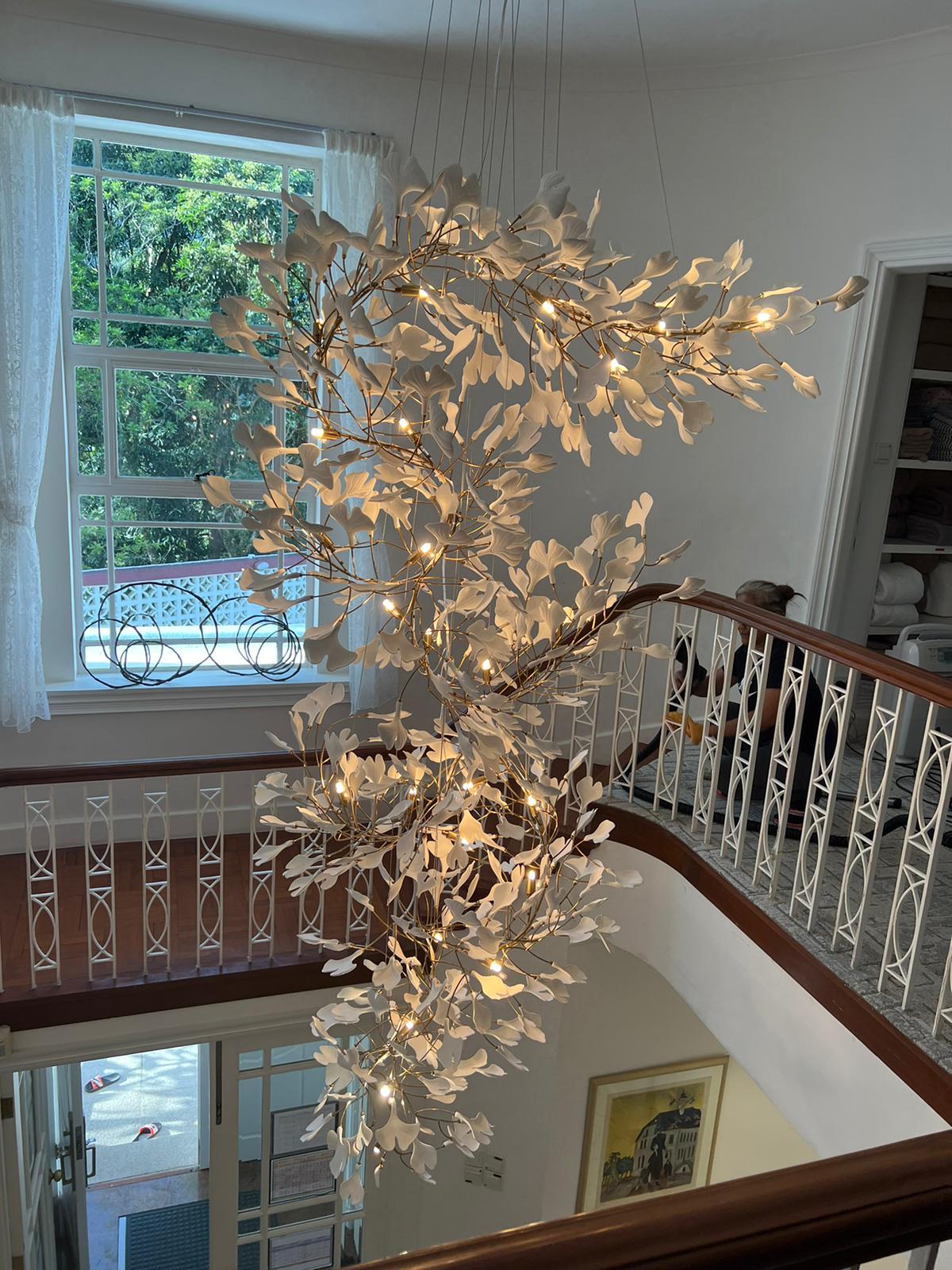 Gingko Lustre F Style Élégance Inspirée de la Nature - Neutralighting