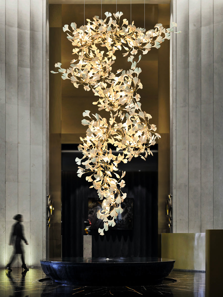 Gingko Lustre F Style Élégance Inspirée de la Nature - Neutralighting
