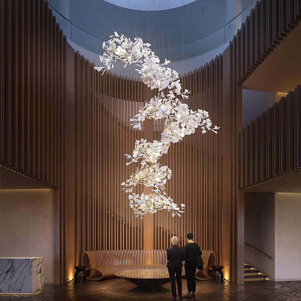 Gingko Lustre F Style Élégance Inspirée de la Nature - Neutralighting