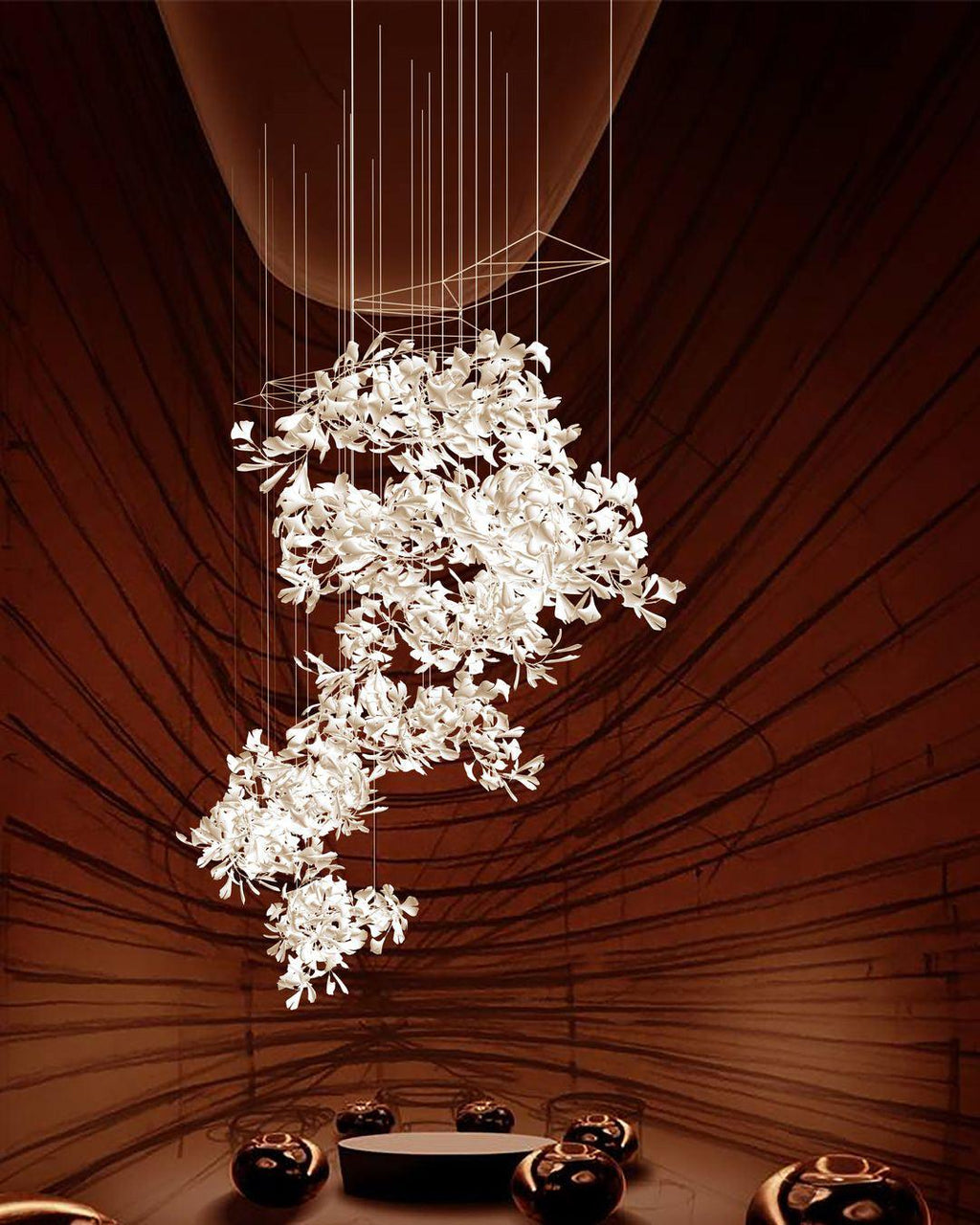 Gingko Lustre F Style Élégance Inspirée de la Nature - Neutralighting