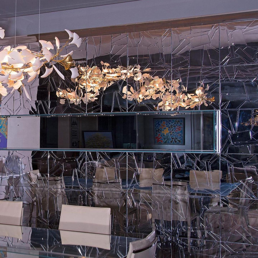 Gingko Chandelier G Style Forme Branche Feuille Moderne - Neutralighting