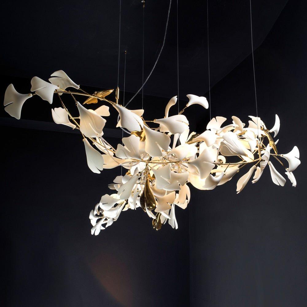 Gingko Chandelier G Style Forme Branche Feuille Moderne - Neutralighting