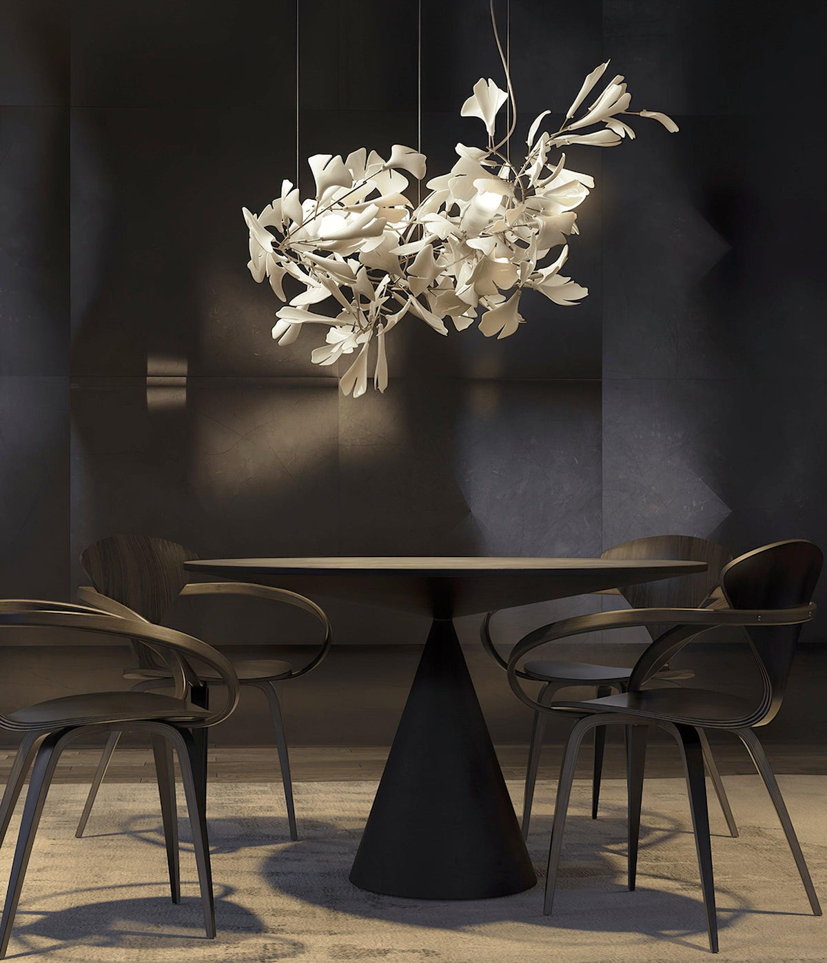 Gingko Chandelier G Style Forme Branche Feuille Moderne - Neutralighting