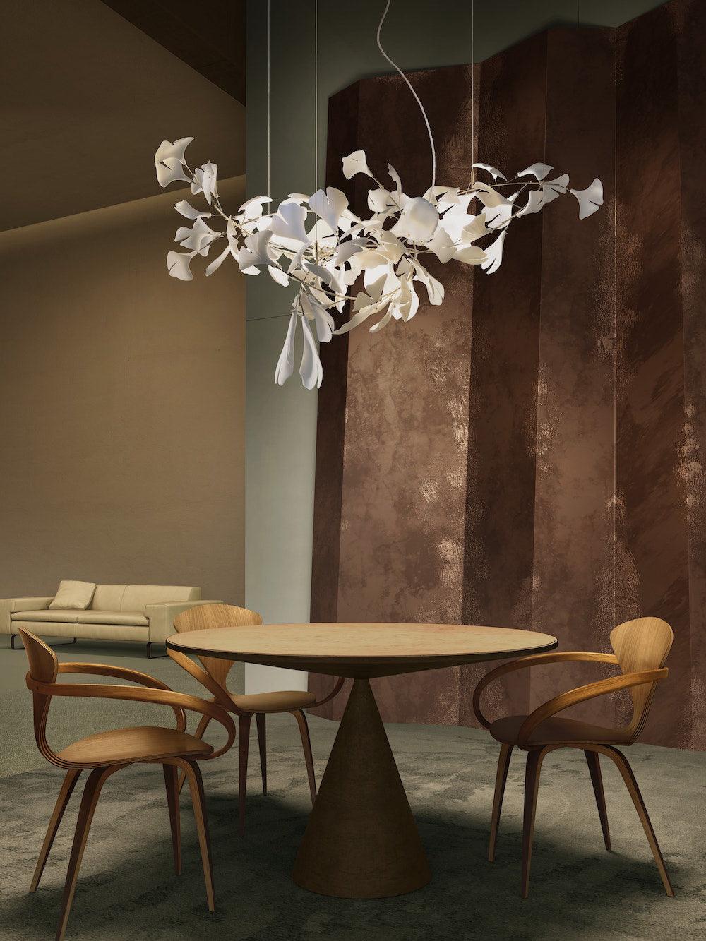 Gingko Chandelier G Style Forme Branche Feuille Moderne - Neutralighting