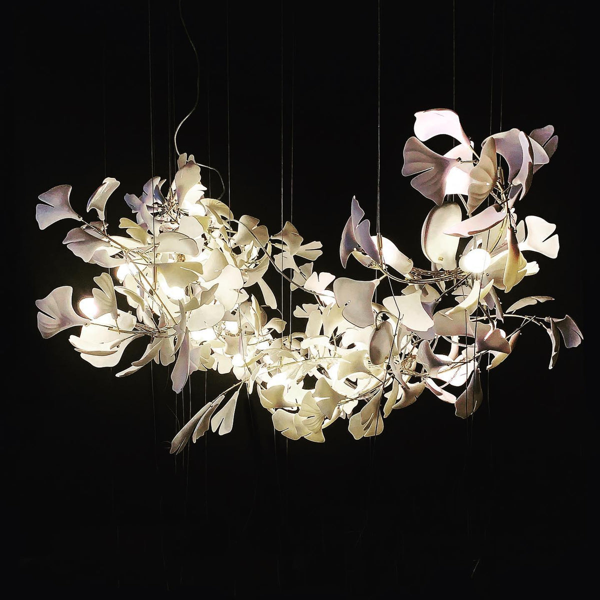Gingko Chandelier G Style Forme Branche Feuille Moderne - Neutralighting